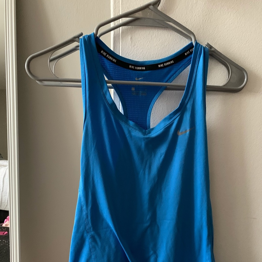 Blue nike workout tank